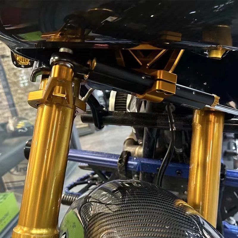Ohlins HD Road Glide Motorcycle Suspension Parts Steering Damper Bracket with Front Forks 54mm/58mm/49mm Made Durable Aluminium