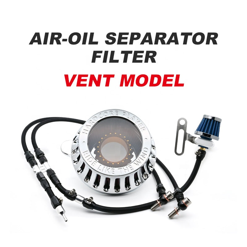 New HD Touring Softail Air Intakes XL Sportster Dyna See-Through Circular Cleaner Vent Model Oil Filter Motorcycle