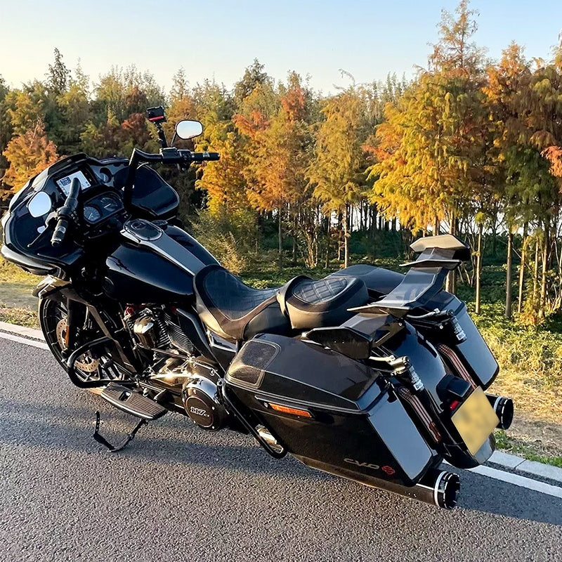 Detachable ABS Rear Spoiler Tail Wing Upper Splitter Bright Black for 2015-later Touring Road Glide Motorcycle Accessories
