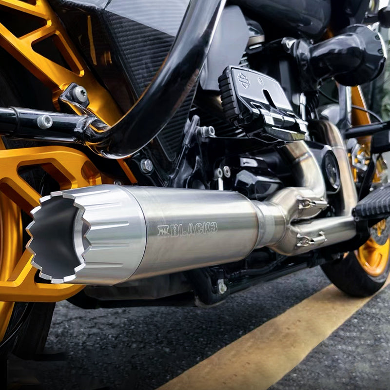 2017-later HD Touring Motorcycle Exhaust System Size 2-into-1 Racing Stainless Steel Mufflers for Road Glide Street Glide