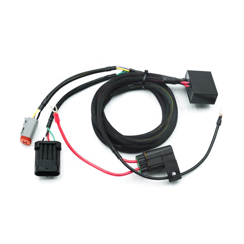 Baja LP6 Soft Light Headlight Wiring Harness and Bracket for HD Softail 18-later Fat Bob Motorcycles Perfect