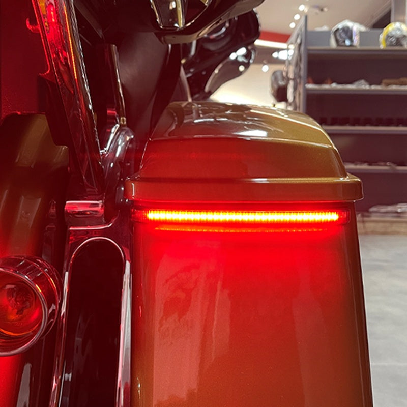 Chiefdom Run/brake/turn Led Light With Sequential Amber Turn signal HD Saddlebag Lights for 2014up Touring Motorcycles