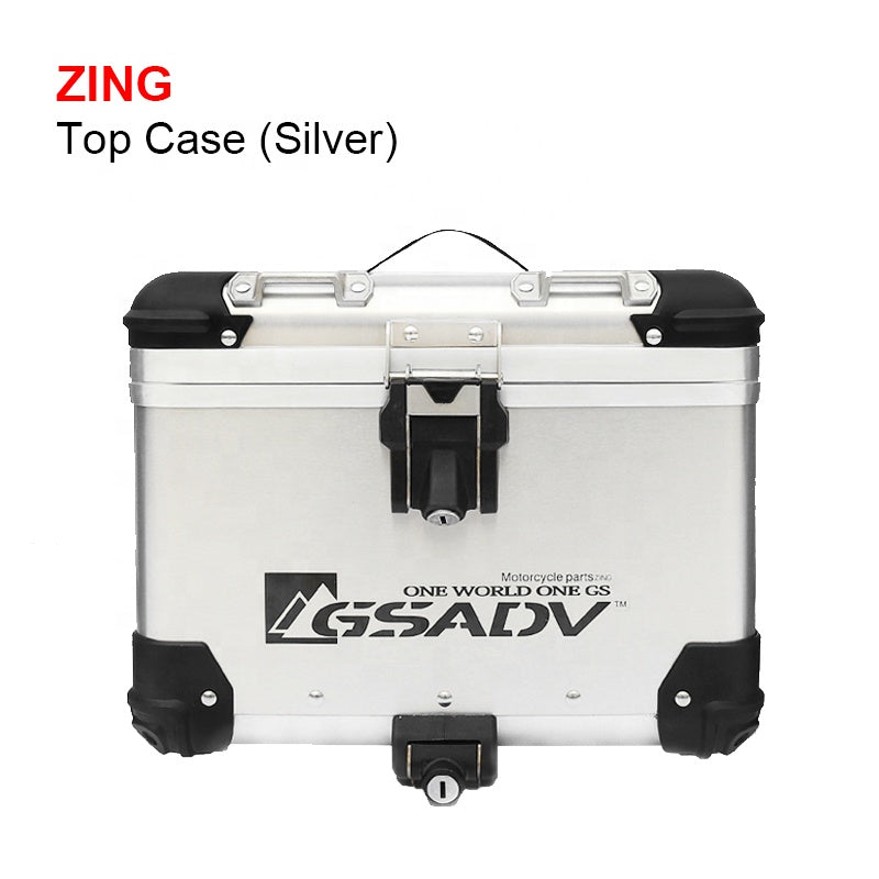 CRF1100L Motorcycle Scooter Top Case 48L Black Steel Aluminium Alloy Storage Luggage Side Top Box for Convenient Use