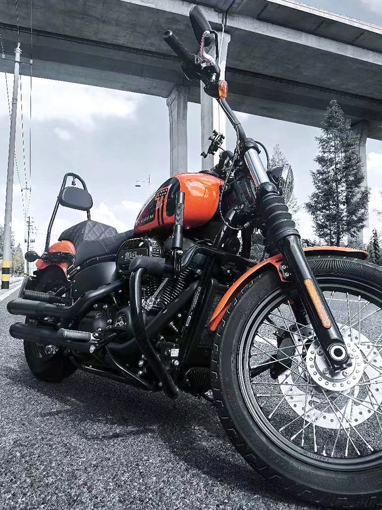 Harleey Davidsonn DS STYLE STEP-UP SEATS Rear Passenger Seat & Backrest for Motorcycles Perfect Fit for Harleyy Softail Models