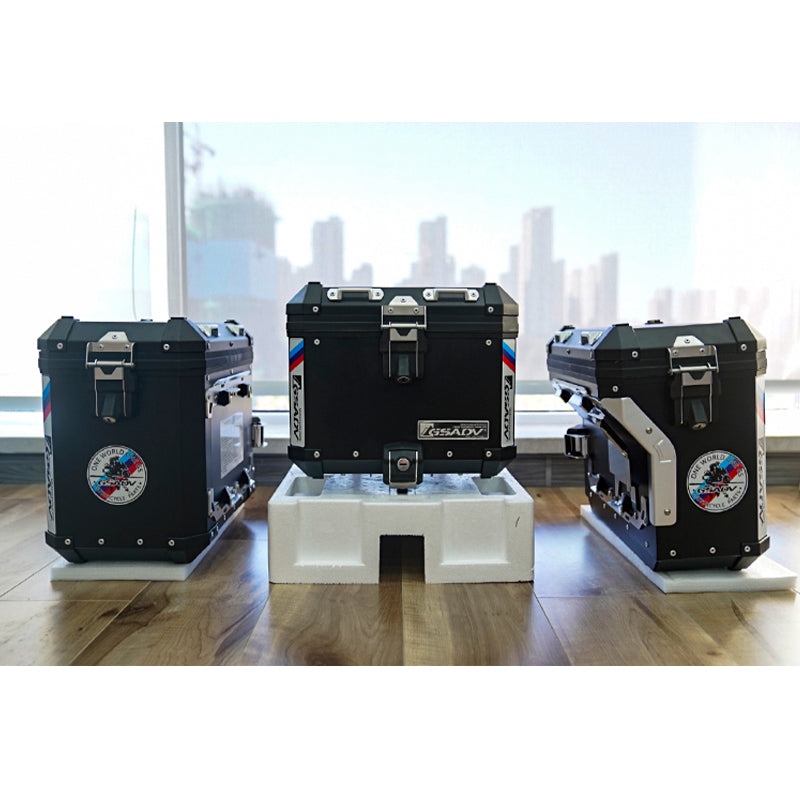 GSADV Aluminum Motorcycle Top Boxes for F750GS Tail Box Top Case Rear Trunk Side Cases Panniers