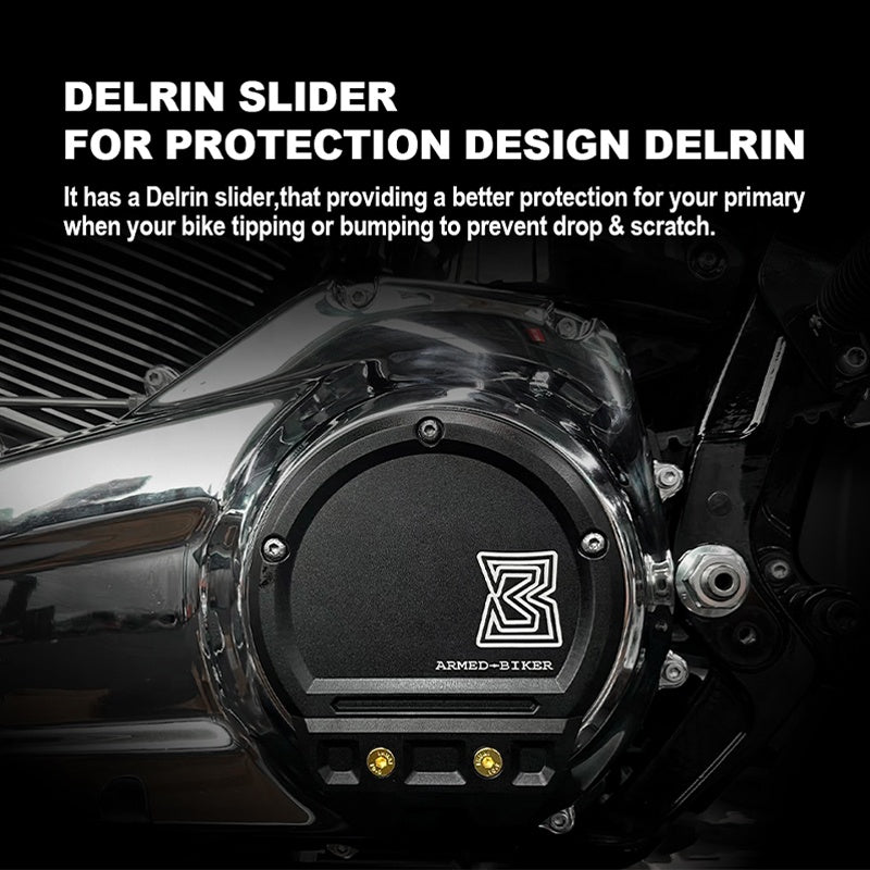 Motorcycle Accessories HD 2020 Later Softail Customized Delrin Slider Derby Cover for 17-UP Touring Protect Main Chain Box