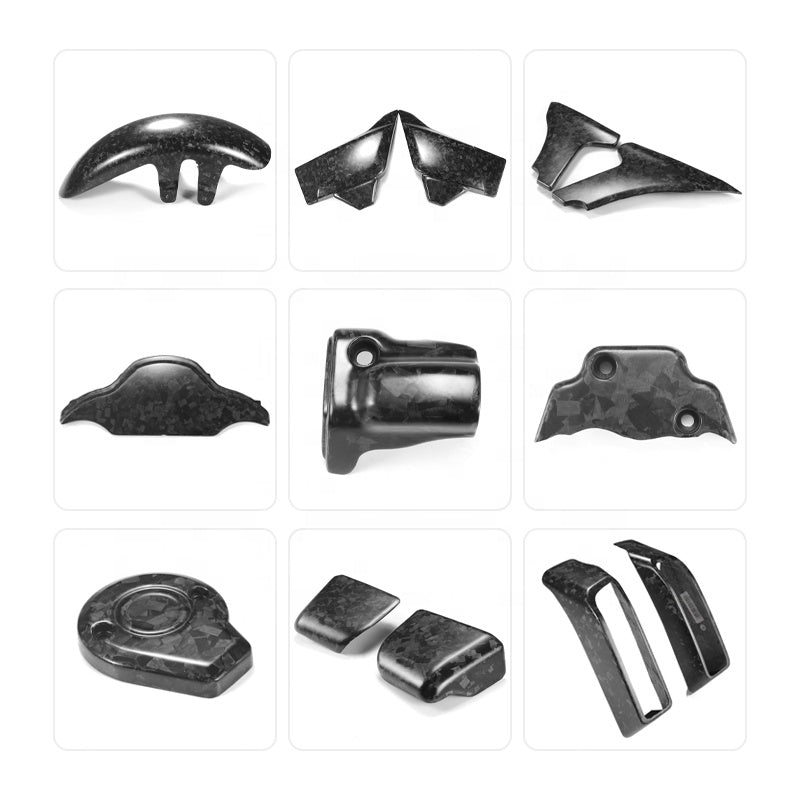 2023 Road Glide CVO 2024 Road Glide Motorcycle Frame Body Parts Accessories Forged Carbon Fiber Rear Tank Elements Compatible