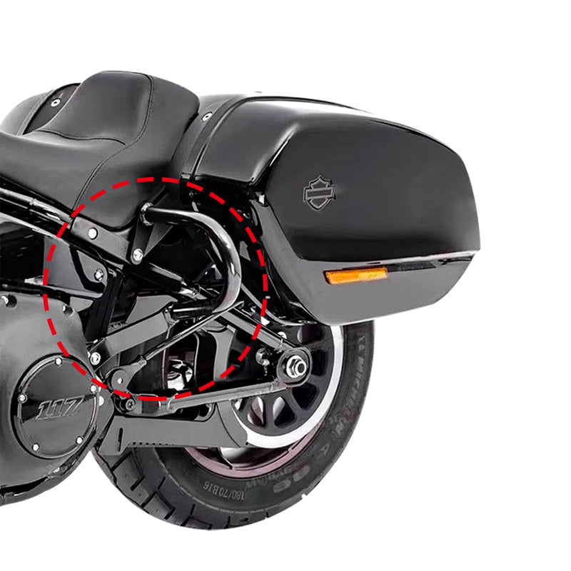 Motorcycle for HD LowRider ST ClubStyle Saddlebag Protects Crash Anti-fall bar Fit Sport Glide Gloss Black Rear Guards