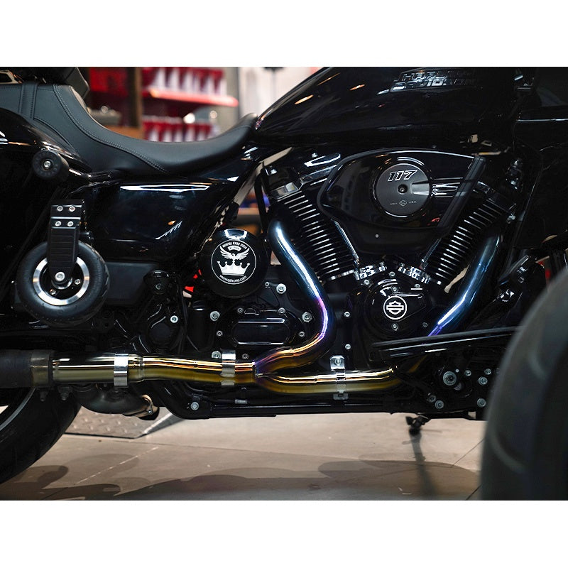 2017-later Touring Motorcycle Titanium Alloy Headpipes Exhaust System Custom HeaderPipes Inner Core 2024 Road Glide Street Glide