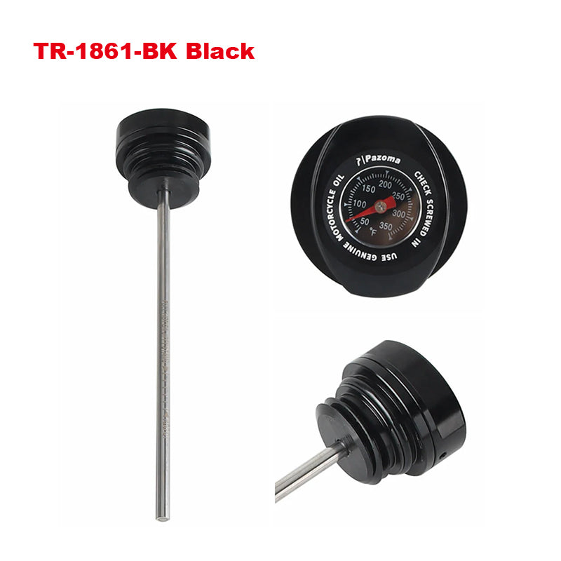 Oil Dipstick with Temperature Gauge for 2017-2024 Touring Road Glide/Street Glide and Electra Glide Motorcycle Accessories