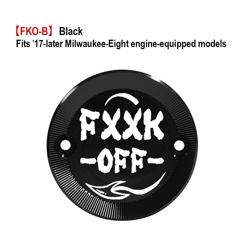 Customized PB Style Timer Cover 17-Later Milwaukee-Eight Motorcycle Fitting HD Touring Softail New Condition Made Aluminum ABS