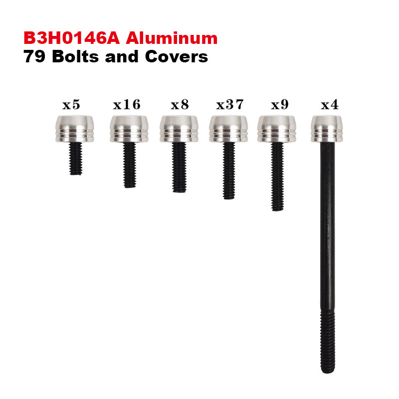 Premium Motorcycle Frame & Body Parts Screw Set with Stylish Trim Caps Customized MULTI- COLOR HARDWARE KIT Screws and Caps