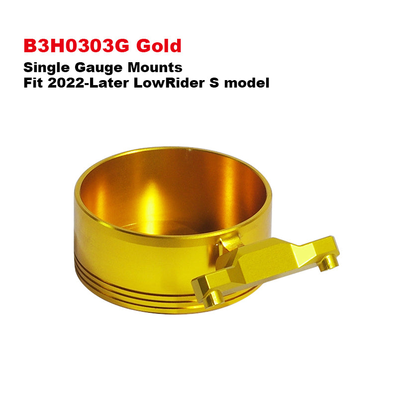 Motorcycle Frame & Body Parts2022-Later LowRider S Riser Top Gauge Mount Adjustable Tilt for 2020-2021 Dual Gauge Mounts