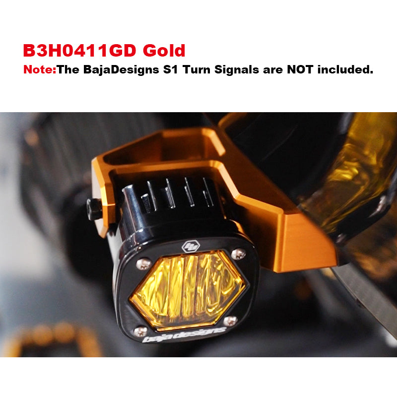 Baja S1 Bracket Kit Fit for HD 2015-later Road Glide Motor Front Turn Signals Mounting Brackets Easy Installation
