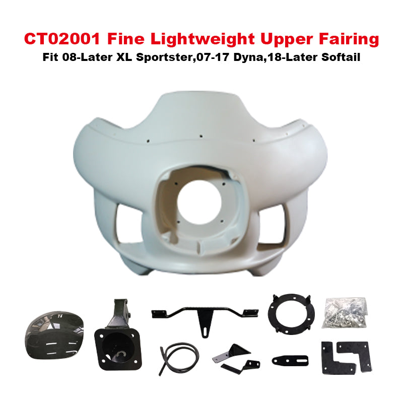 FXRP-Style Motorcycle Fairing Kit Upper Fairing Kit for HD Softail XL Sportster Softail Upper Fairing Kit XL Sportster