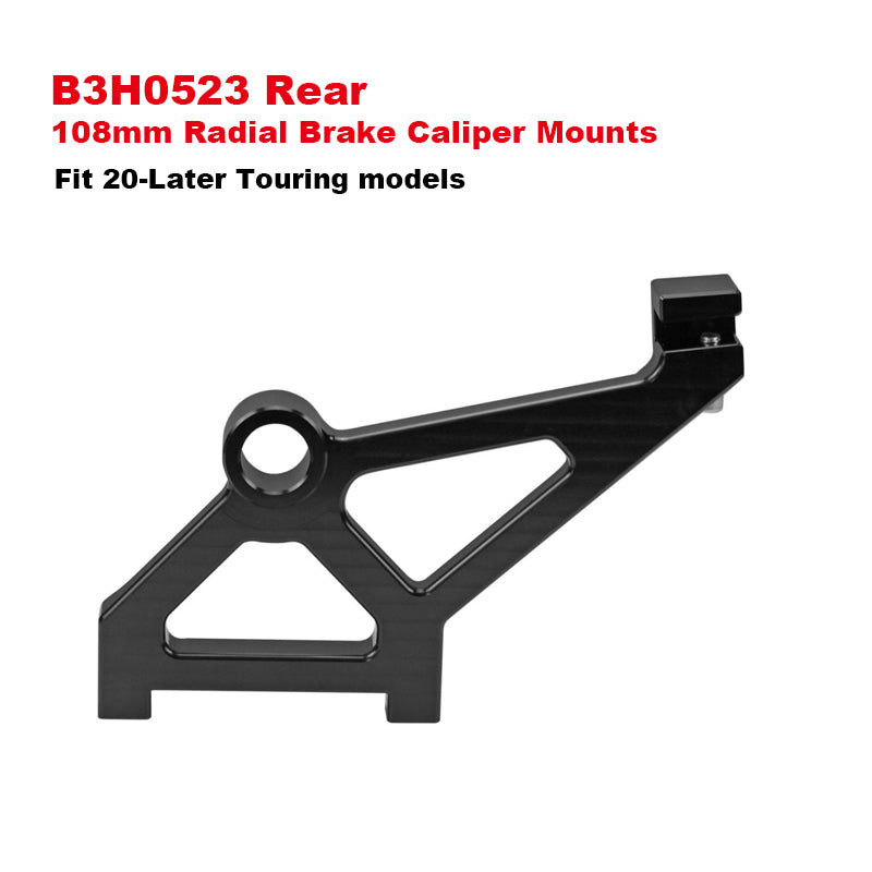 HD 11.5-14 13mm Dia Brake Rotors 108mm Front Rear Radial Brake Caliper Mounts CNC Aluminum Metal Fit 14-up Touring 18-up Softail