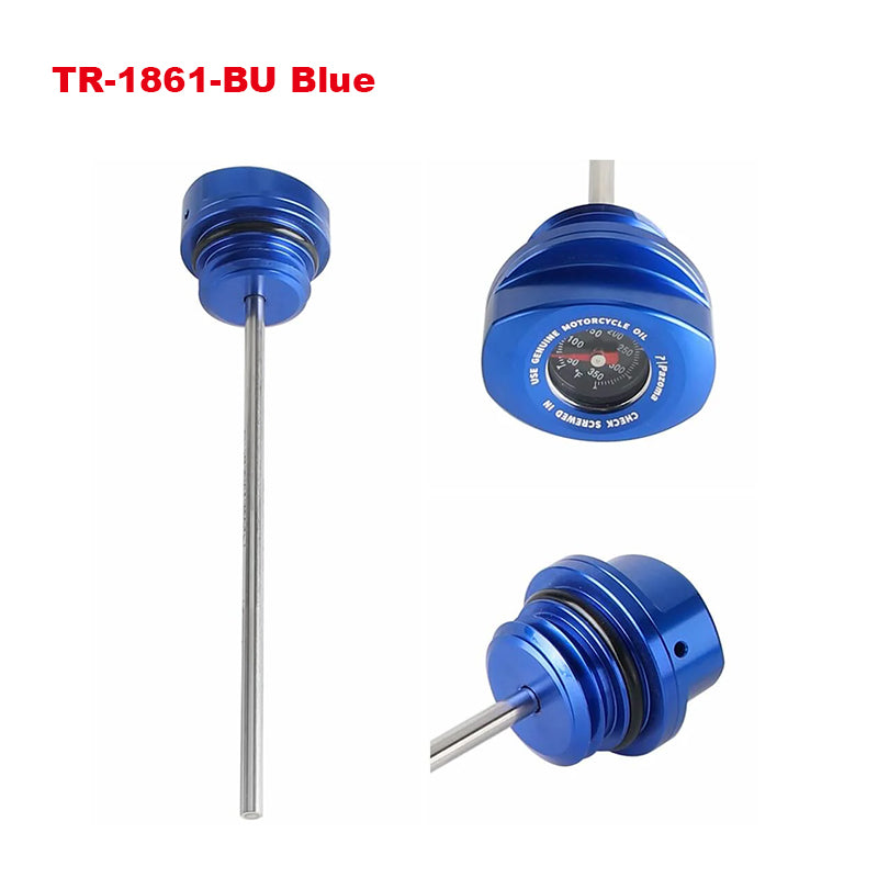 Oil Dipstick with Temperature Gauge for 2017-2024 Touring Road Glide/Street Glide and Electra Glide Motorcycle Accessories