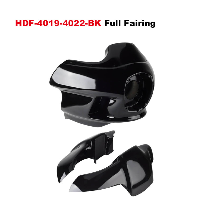 FXRP-Style Motorcycle Upper Fairing Kit and Clubstyle Fiber Glass Lower Fairing for HD Softail Low Rider S/Street Bob/Fat Bob