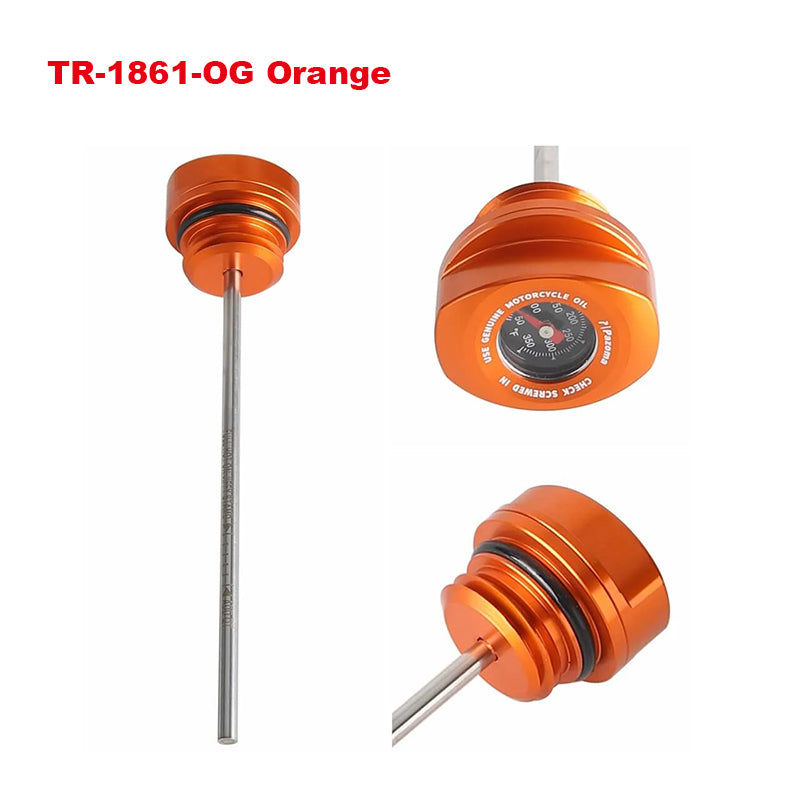 Oil Dipstick with Temperature Gauge for 2017-2024 Touring Road Glide/Street Glide and Electra Glide Motorcycle Accessories