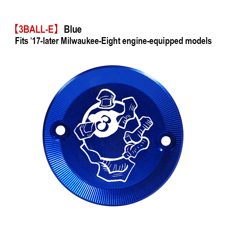 Customized PB Style Timer Cover 17-Later Milwaukee-Eight Motorcycle Fitting HD Touring Softail New Condition Made Aluminum ABS