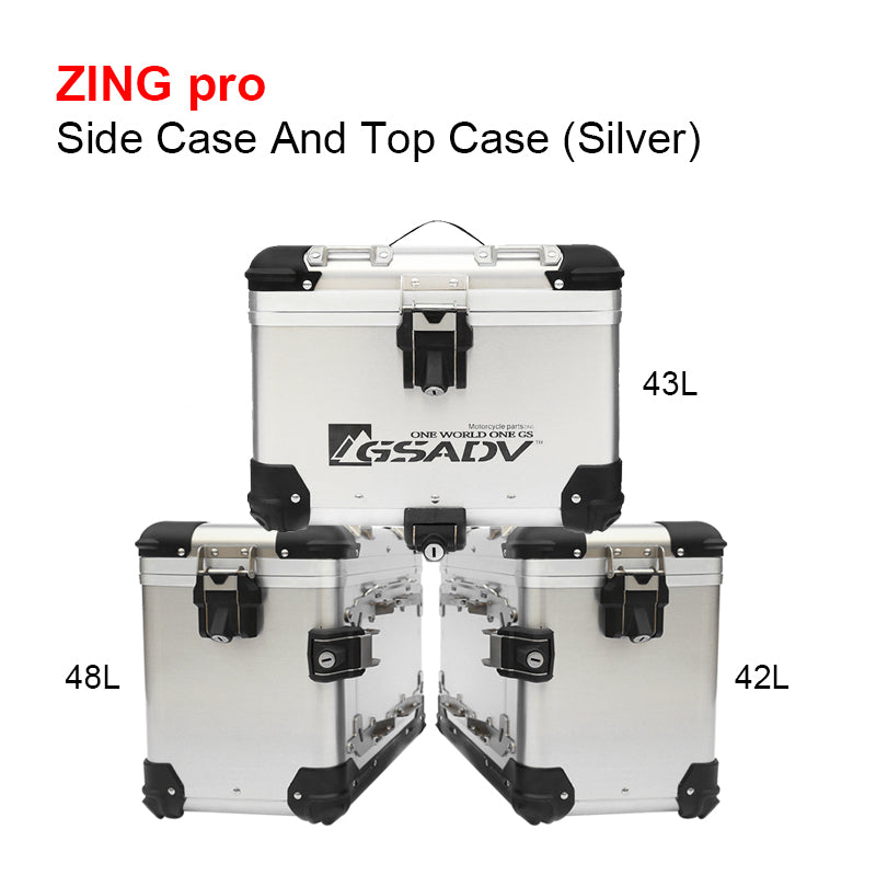GSADV Aluminum Motorcycle Top Boxes for F750GS Tail Box Top Case Rear Trunk Side Cases Panniers