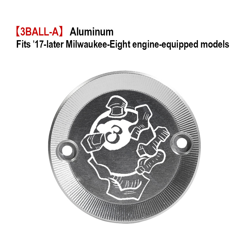 Customized PB Style Timer Cover 17-Later Milwaukee-Eight Motorcycle Fitting HD Touring Softail New Condition Made Aluminum ABS