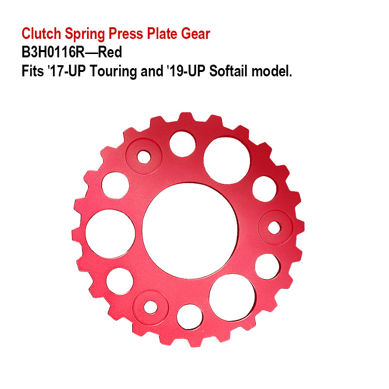 HD Touring Softail Motorcycle Timing Engine Clutch Side Cover Transparent See-Through Derby Cover Plastic Engine Parts Fit