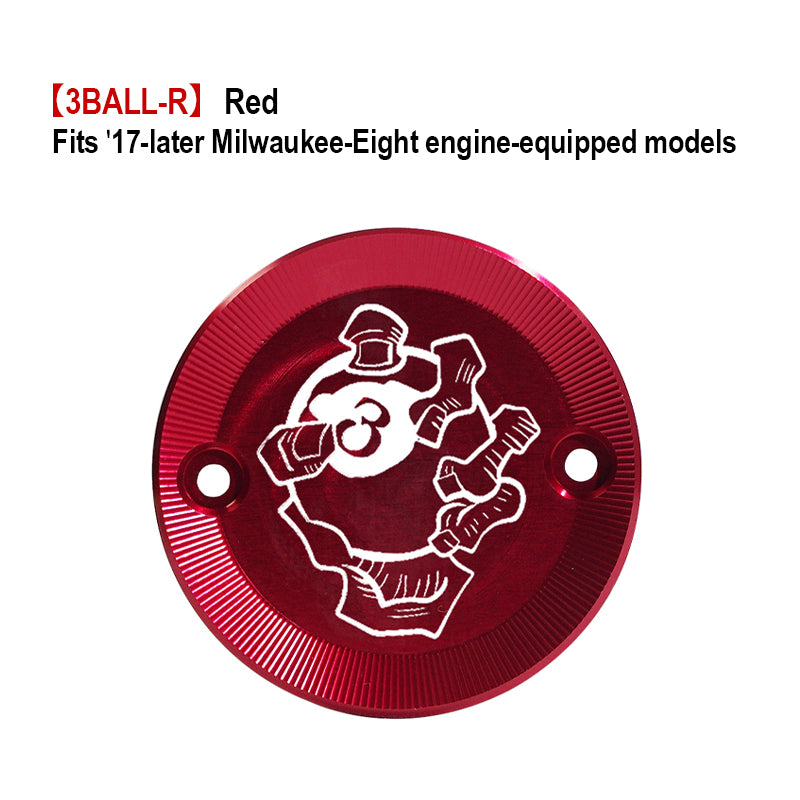 Customized PB Style Timer Cover 17-Later Milwaukee-Eight Motorcycle Fitting HD Touring Softail New Condition Made Aluminum ABS