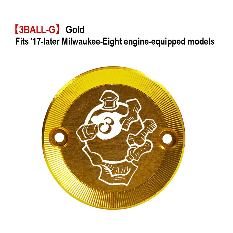 Customized PB Style Timer Cover 17-Later Milwaukee-Eight Motorcycle Fitting HD Touring Softail New Condition Made Aluminum ABS