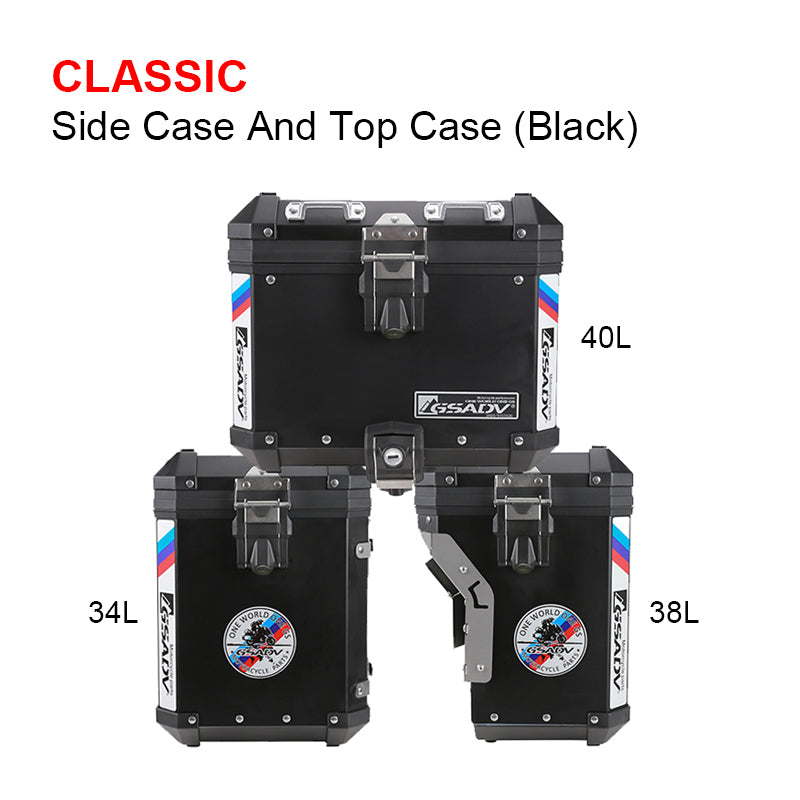 GSADV Aluminum Motorcycle Top Boxes for F750GS Tail Box Top Case Rear Trunk Side Cases Panniers
