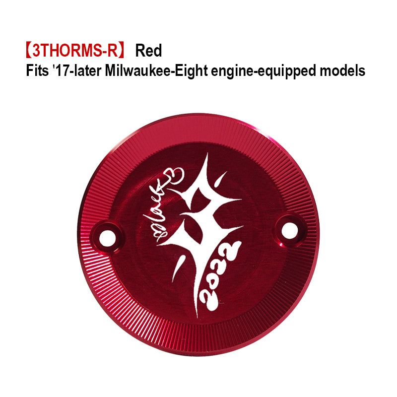 Customized PB Style Timer Cover 17-Later Milwaukee-Eight Motorcycle Fitting HD Touring Softail New Condition Made Aluminum ABS