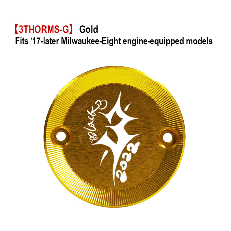 Customized PB Style Timer Cover 17-Later Milwaukee-Eight Motorcycle Fitting HD Touring Softail New Condition Made Aluminum ABS