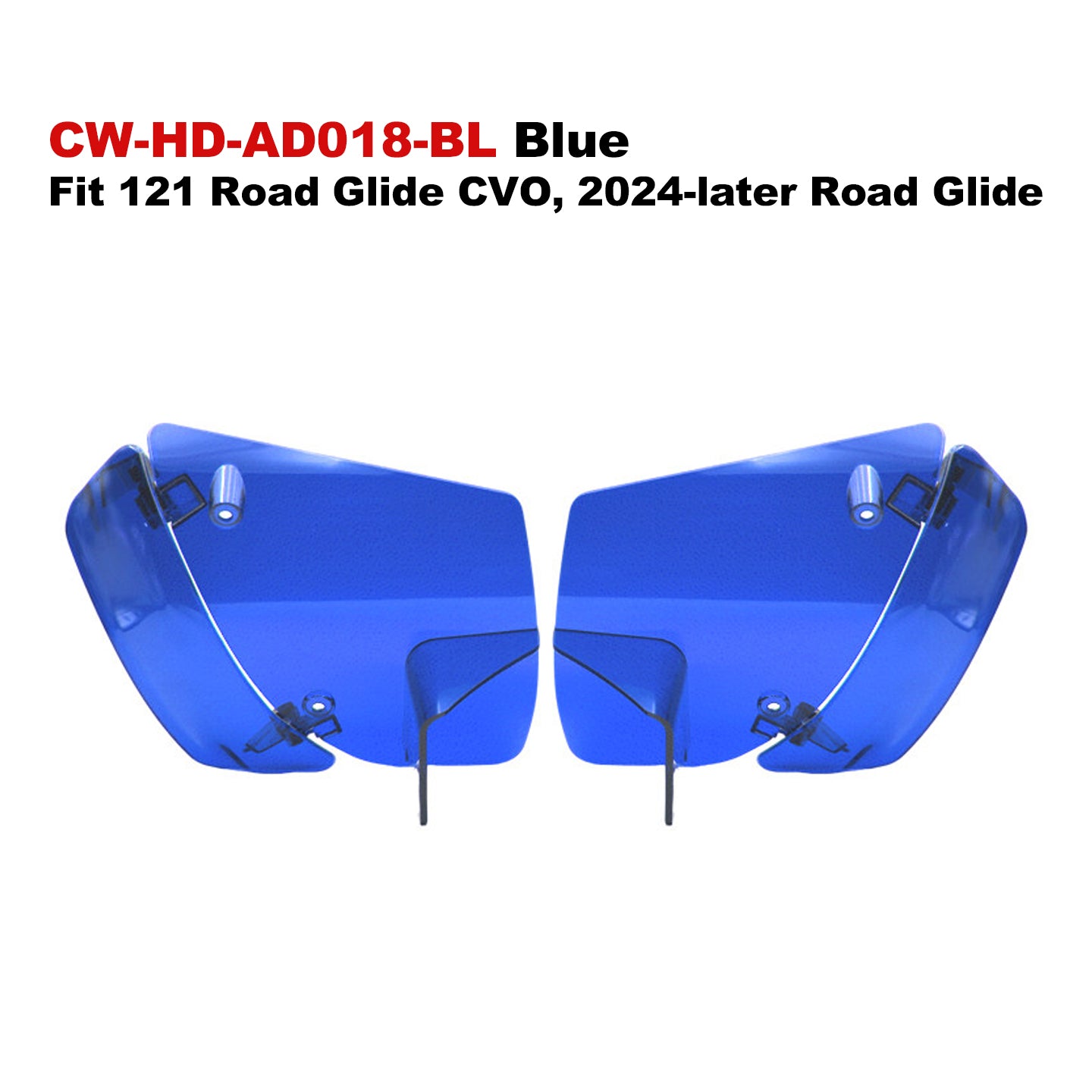 Colors ABS Adjustable Air Deflectors Fit 121/117 Road Glide Motorcycle Fairings Spoiler for Retrofit/Upgrade