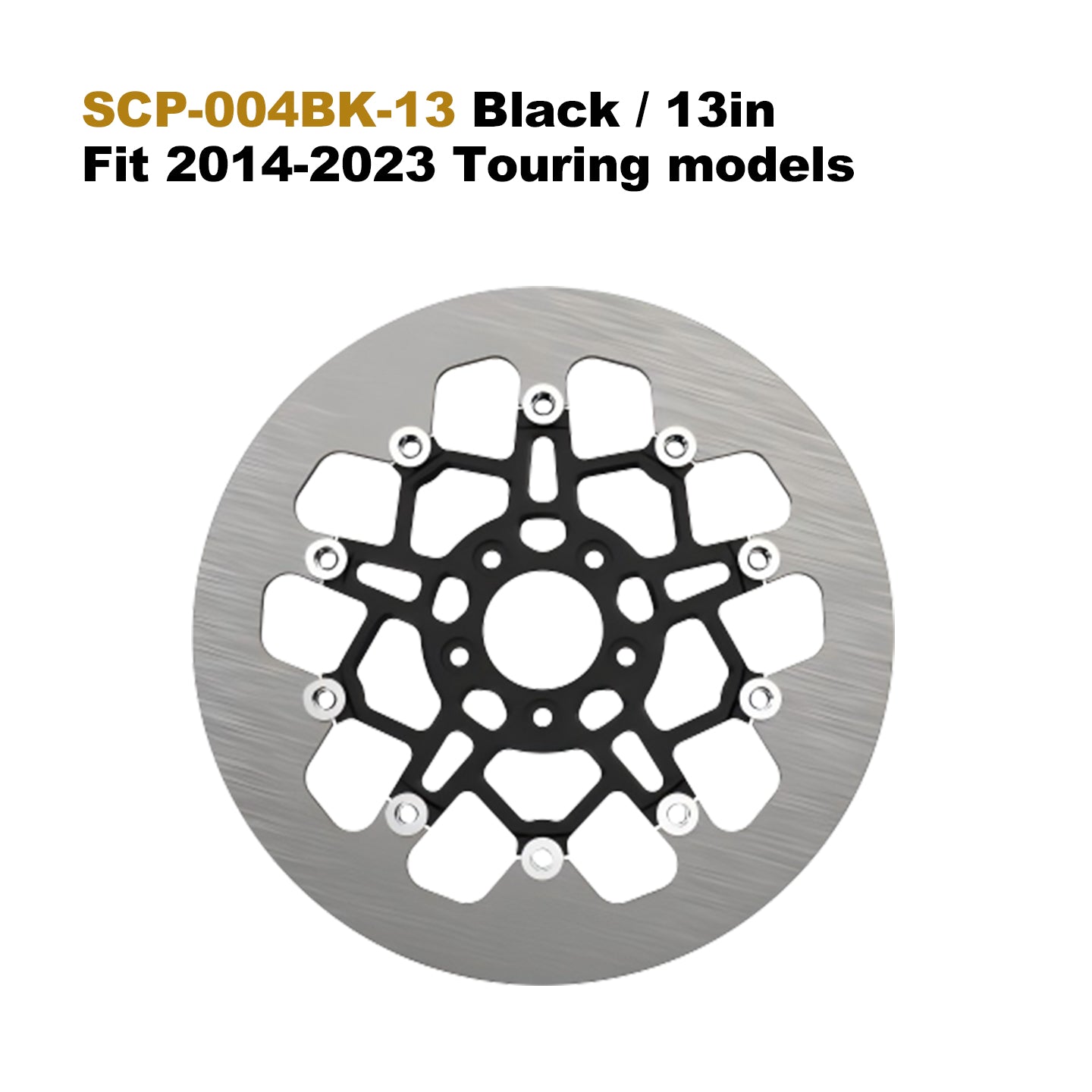 High Performance 13" 7075 Aluminum Floating Brake Rotor for 14-23 Touring 5-Bolt 11.5" Disc Fit Softail Dyna Motorcycle Part
