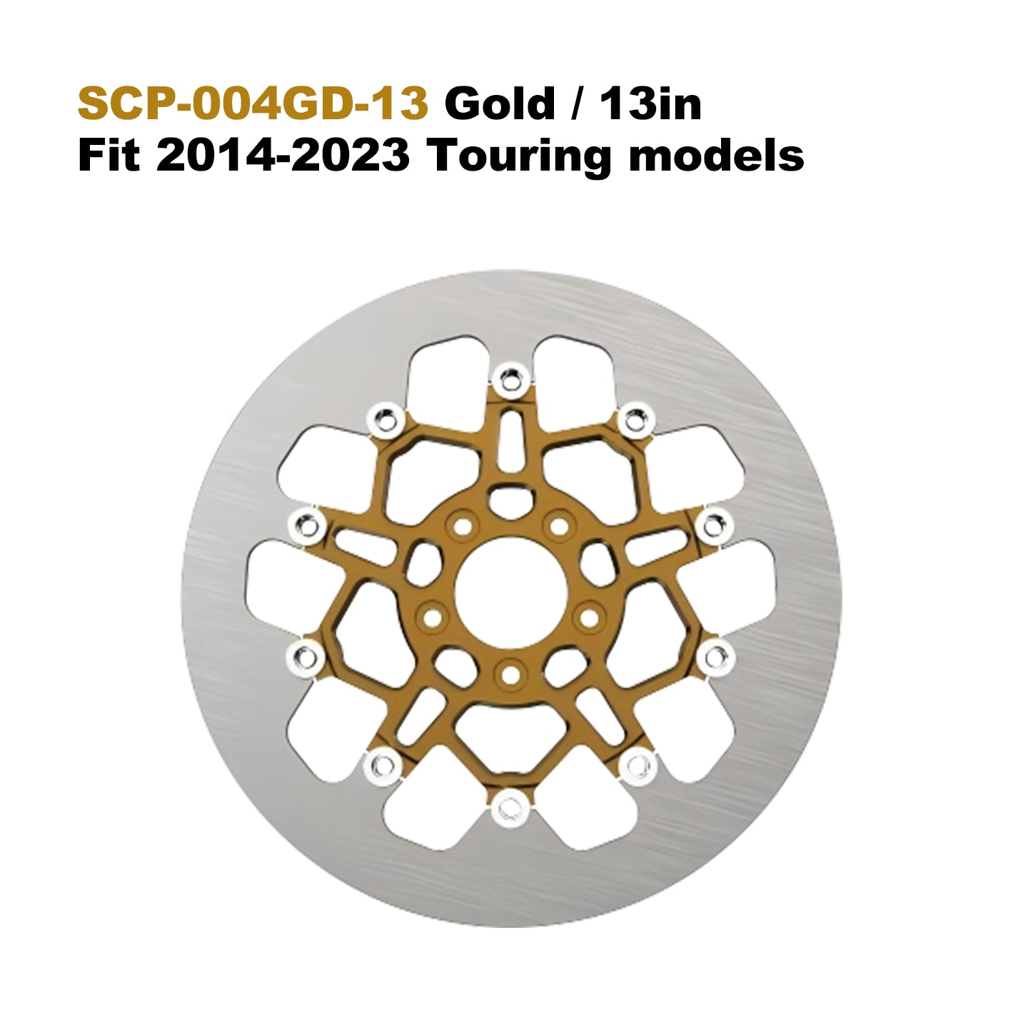 High Performance 13" 7075 Aluminum Floating Brake Rotor for 14-23 Touring 5-Bolt 11.5" Disc Fit Softail Dyna Motorcycle Part