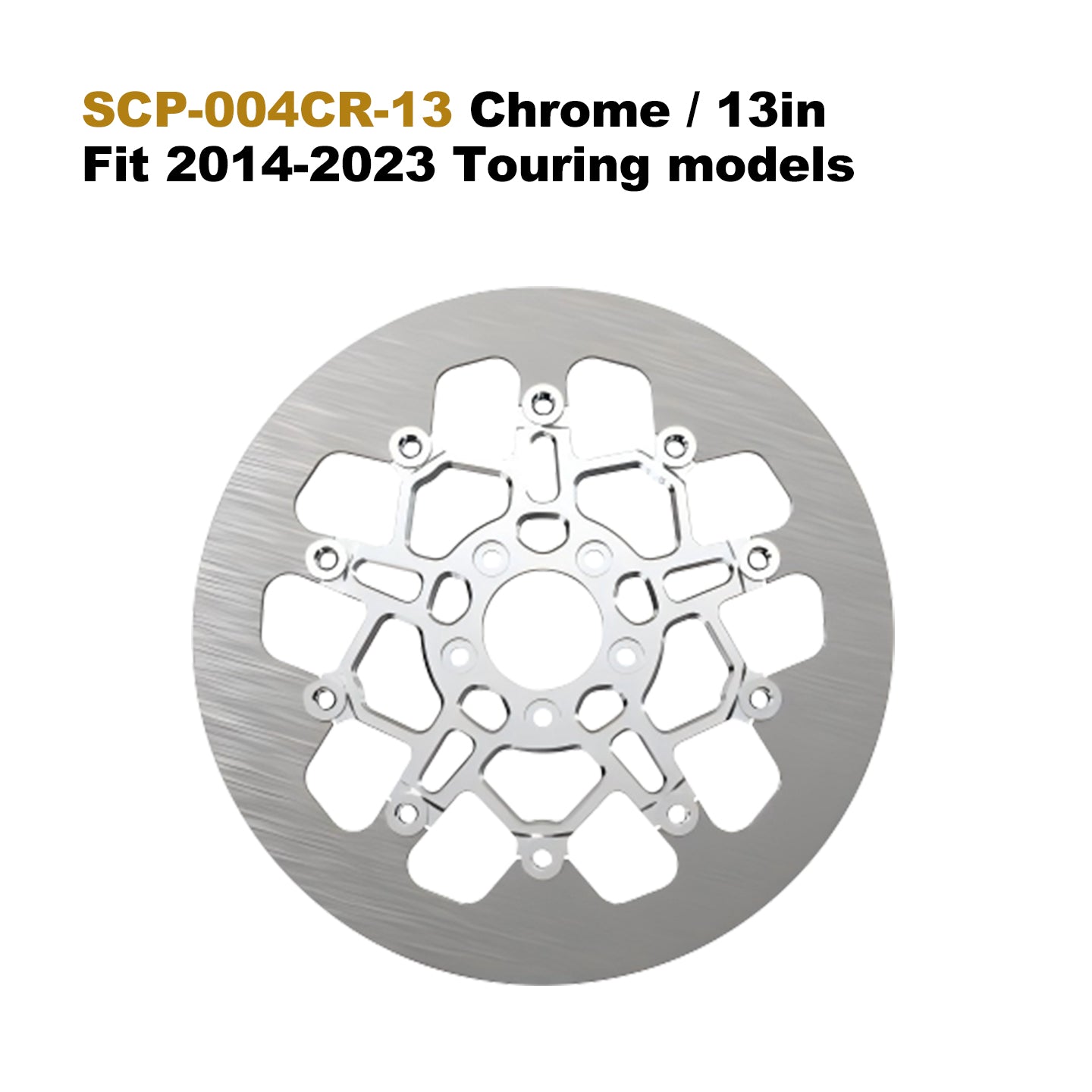 High Performance 13" 7075 Aluminum Floating Brake Rotor for 14-23 Touring 5-Bolt 11.5" Disc Fit Softail Dyna Motorcycle Part