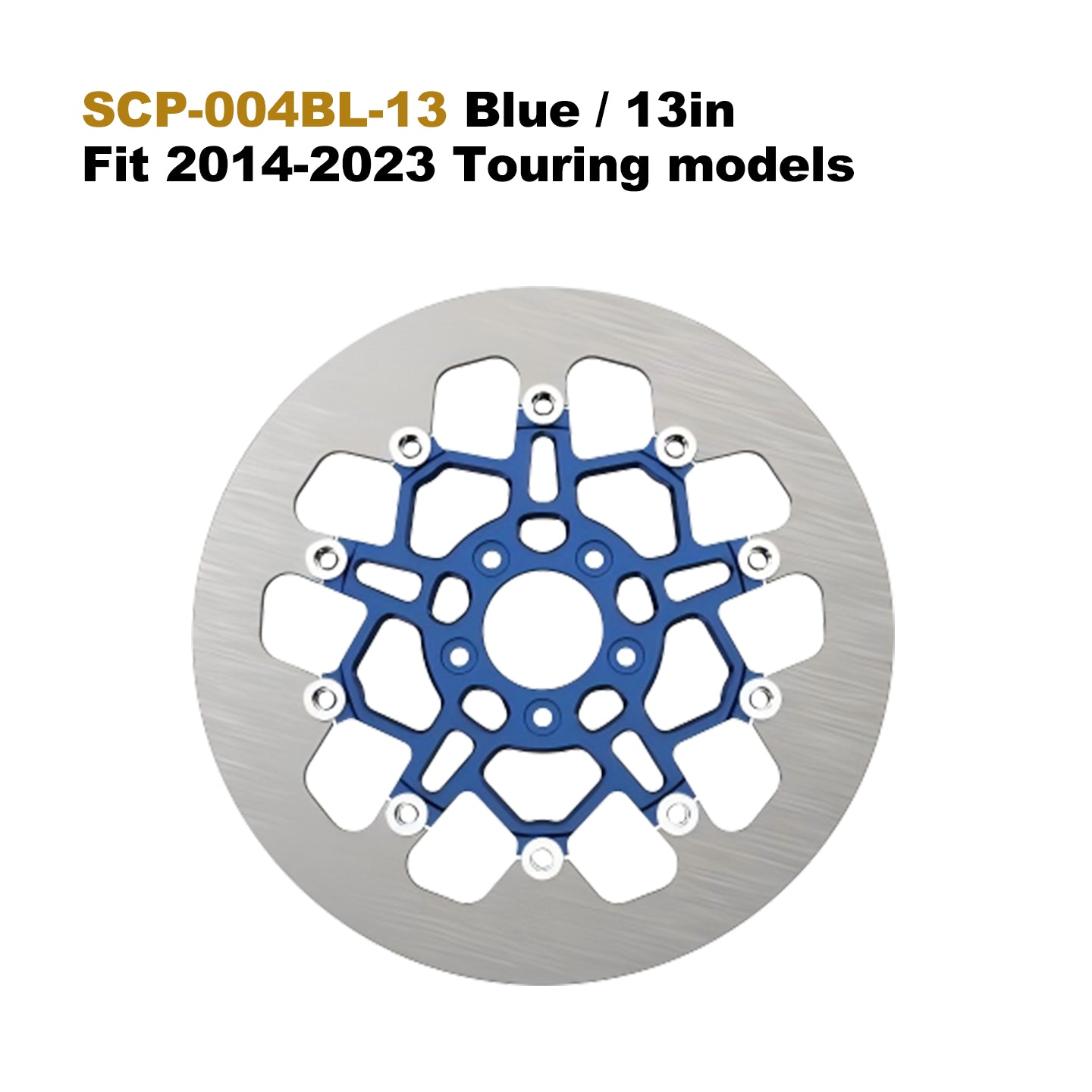 High Performance 13" 7075 Aluminum Floating Brake Rotor for 14-23 Touring 5-Bolt 11.5" Disc Fit Softail Dyna Motorcycle Part