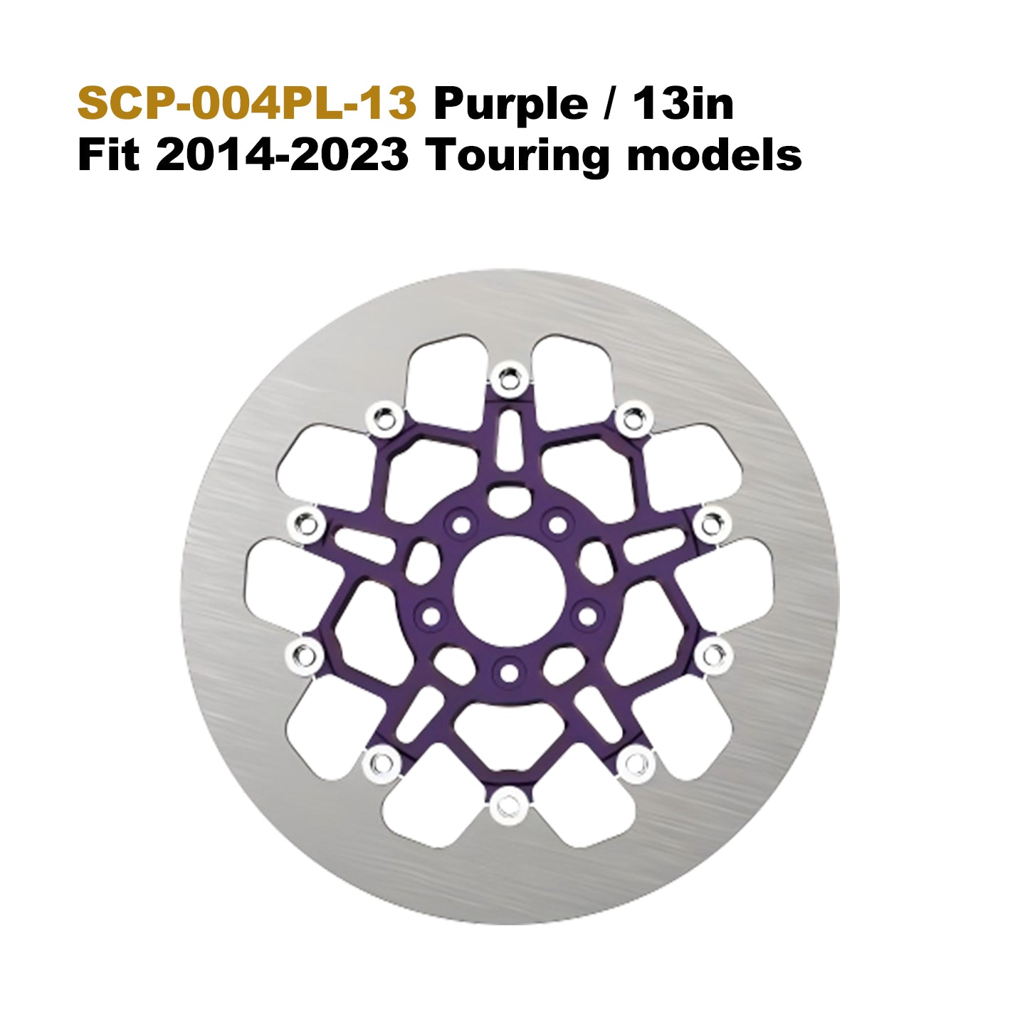 High Performance 13" 7075 Aluminum Floating Brake Rotor for 14-23 Touring 5-Bolt 11.5" Disc Fit Softail Dyna Motorcycle Part