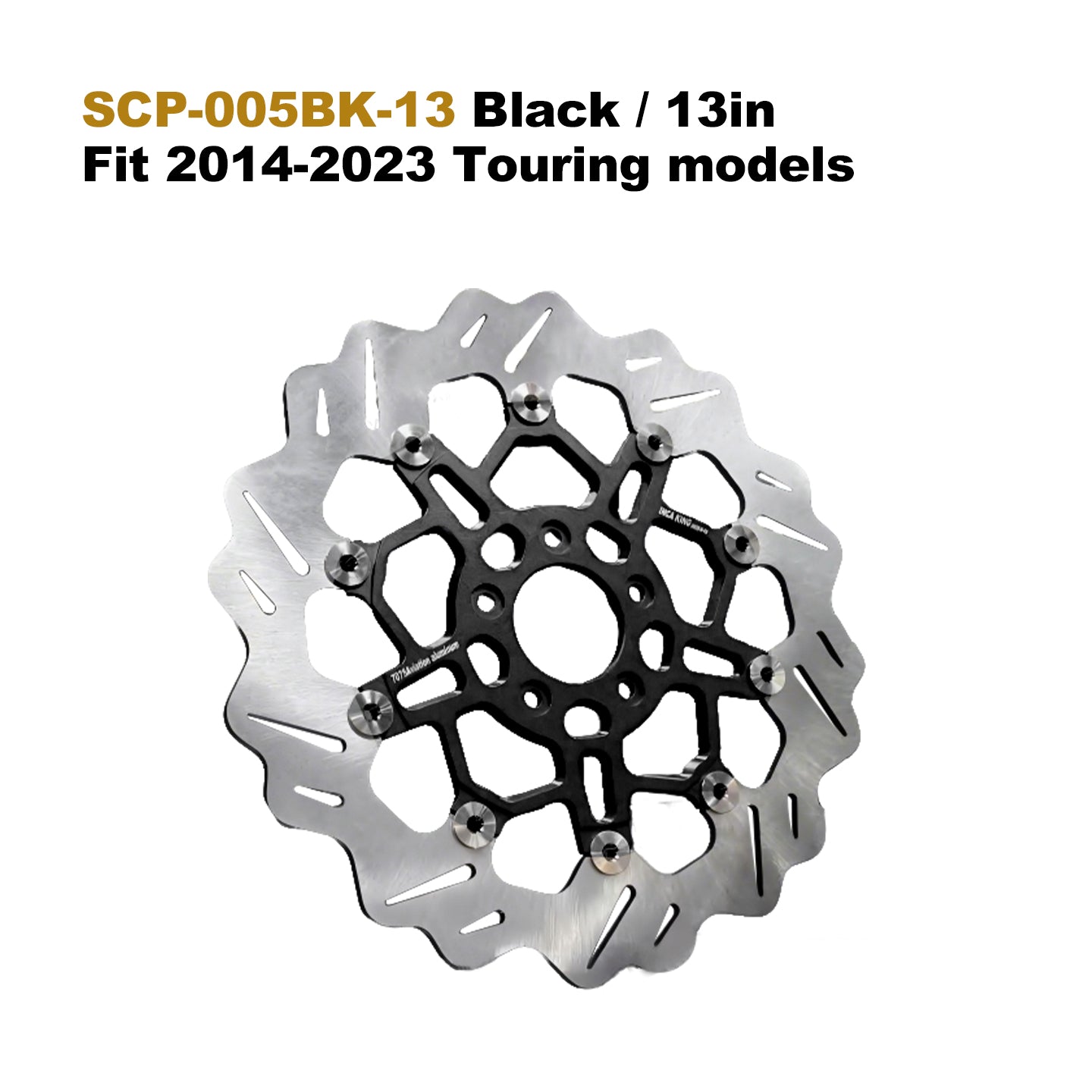 High Performance 13" 7075 Aluminum Floating Brake Rotor for 14-23 Touring 5-Bolt 11.5" Disc Fit Softail Dyna Motorcycle Part