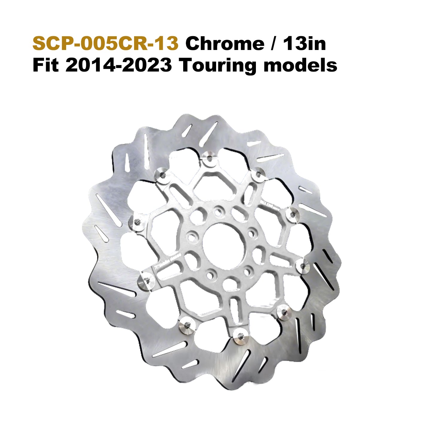 High Performance 13" 7075 Aluminum Floating Brake Rotor for 14-23 Touring 5-Bolt 11.5" Disc Fit Softail Dyna Motorcycle Part