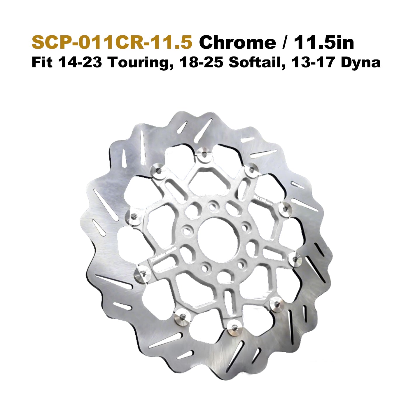 High Performance 13" 7075 Aluminum Floating Brake Rotor for 14-23 Touring 5-Bolt 11.5" Disc Fit Softail Dyna Motorcycle Part