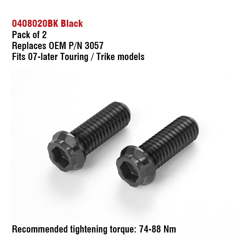 Chiefdom Rear Swingarm Titanium Alloy Bolts for H-D Touring Trike Motorcycle