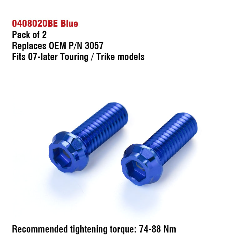 Chiefdom Rear Swingarm Titanium Alloy Bolts for H-D Touring Trike Motorcycle