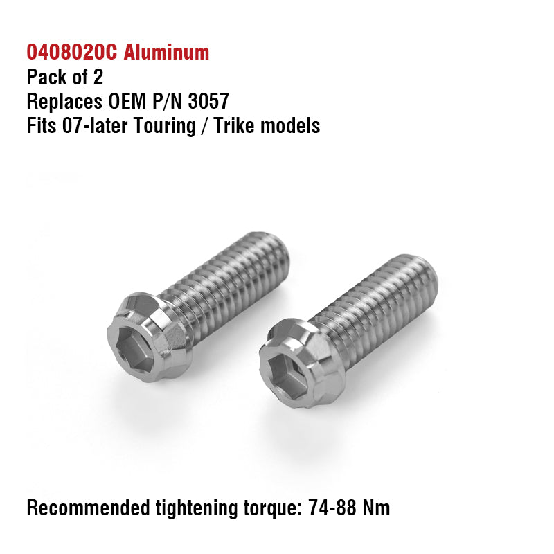 Chiefdom Rear Swingarm Titanium Alloy Bolts for H-D Touring Trike Motorcycle