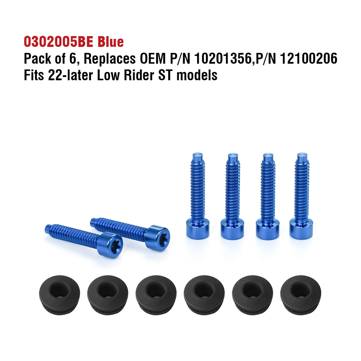 22+ LOW RIDER ST WINDSHIELD TITANIUM ALLOY BOLTS