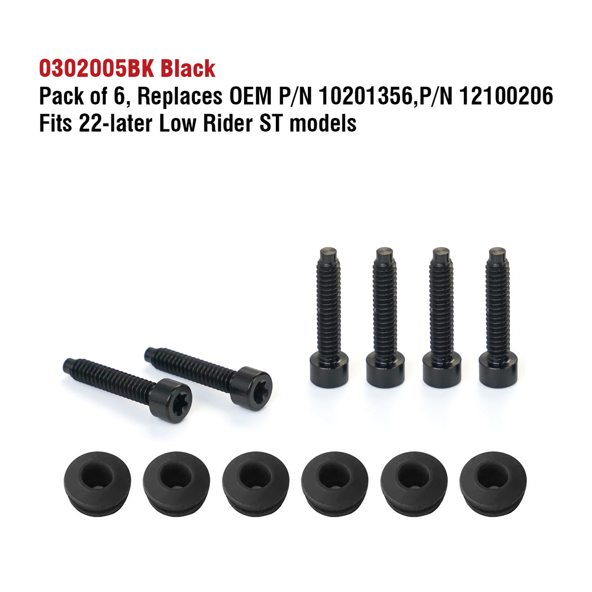 22+ LOW RIDER ST WINDSHIELD TITANIUM ALLOY BOLTS