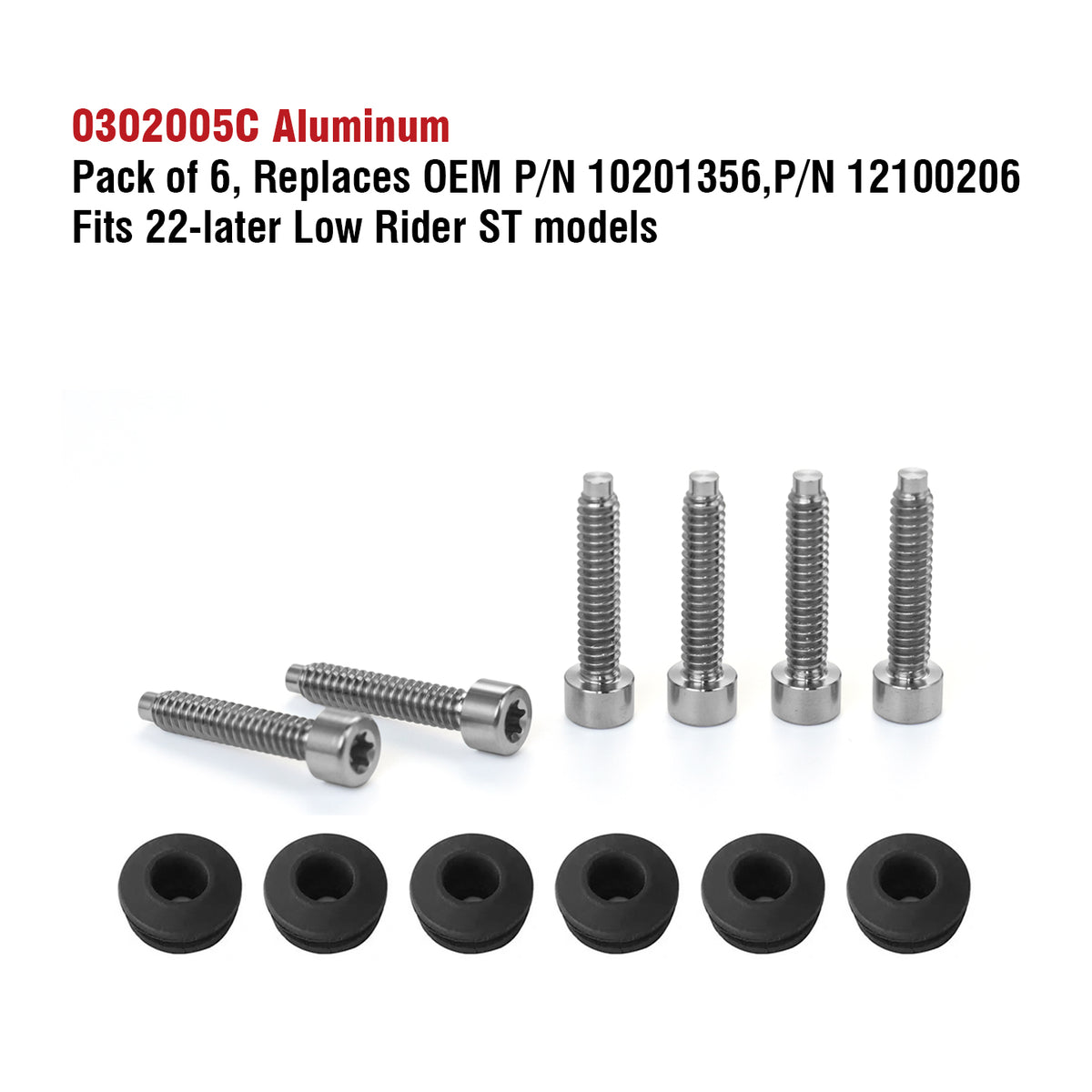 22+ LOW RIDER ST WINDSHIELD TITANIUM ALLOY BOLTS