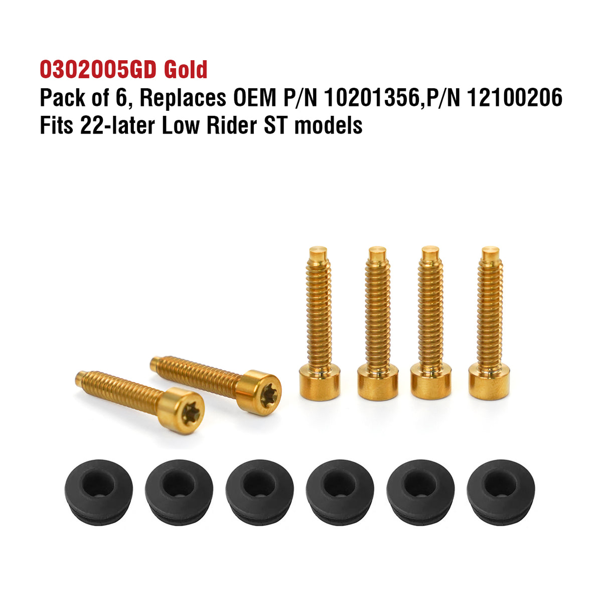 22+ LOW RIDER ST WINDSHIELD TITANIUM ALLOY BOLTS