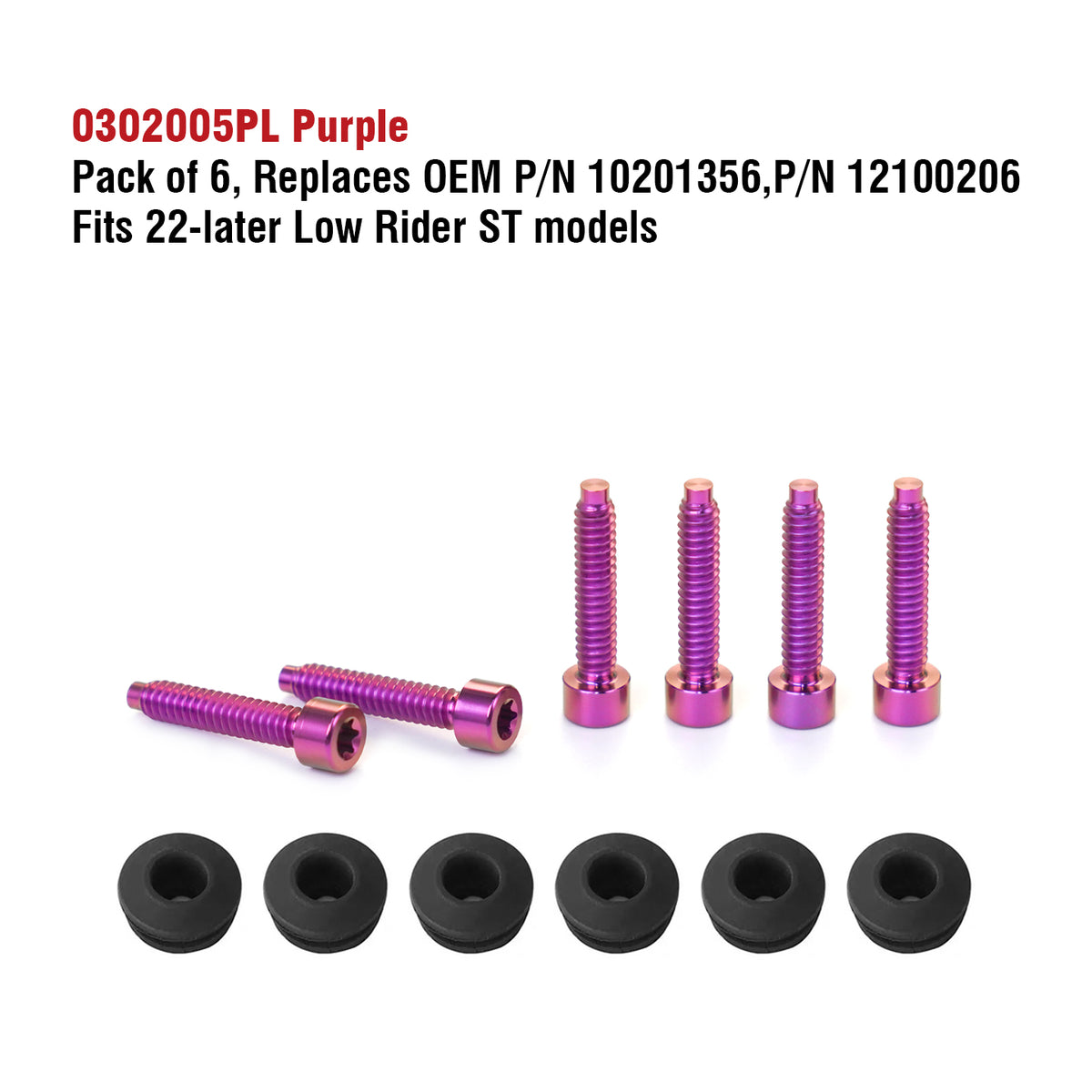 22+ LOW RIDER ST WINDSHIELD TITANIUM ALLOY BOLTS