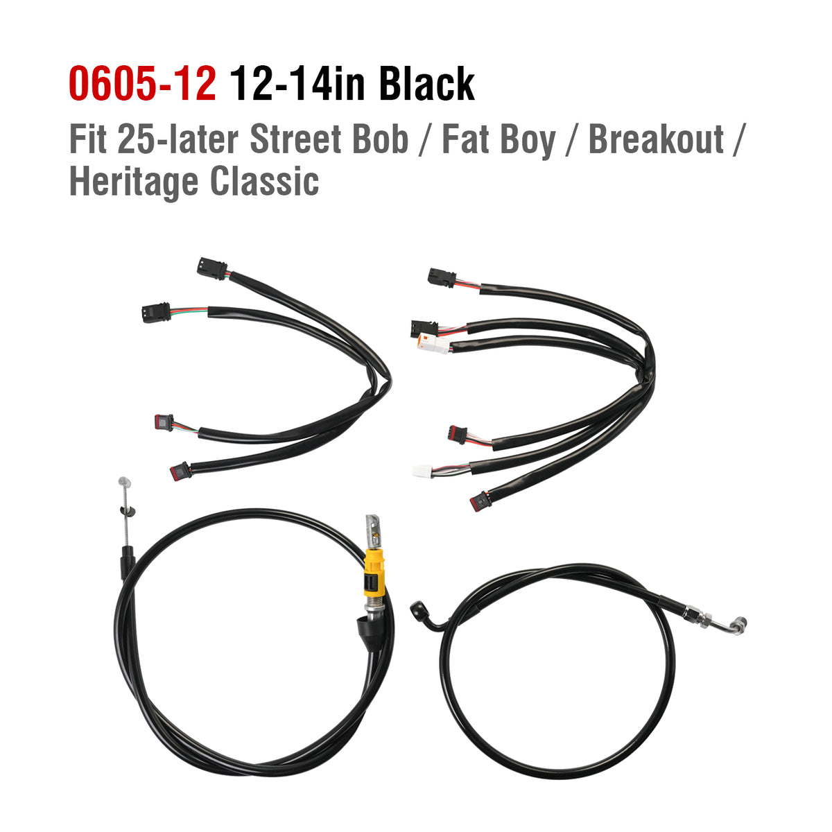 COMPLETE HANDLEBAR CABLE & BRAKE LINE KIT